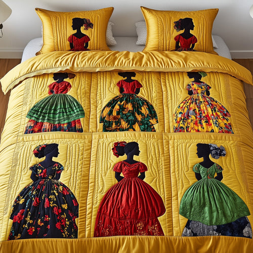 Juneteenth 3-Piece Quilted Bedding Set GFTONT340