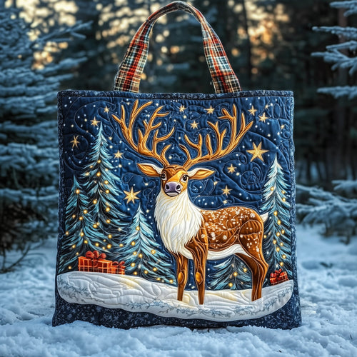 Christmas Reindeer Quilted Tote Bag GFTONT3413