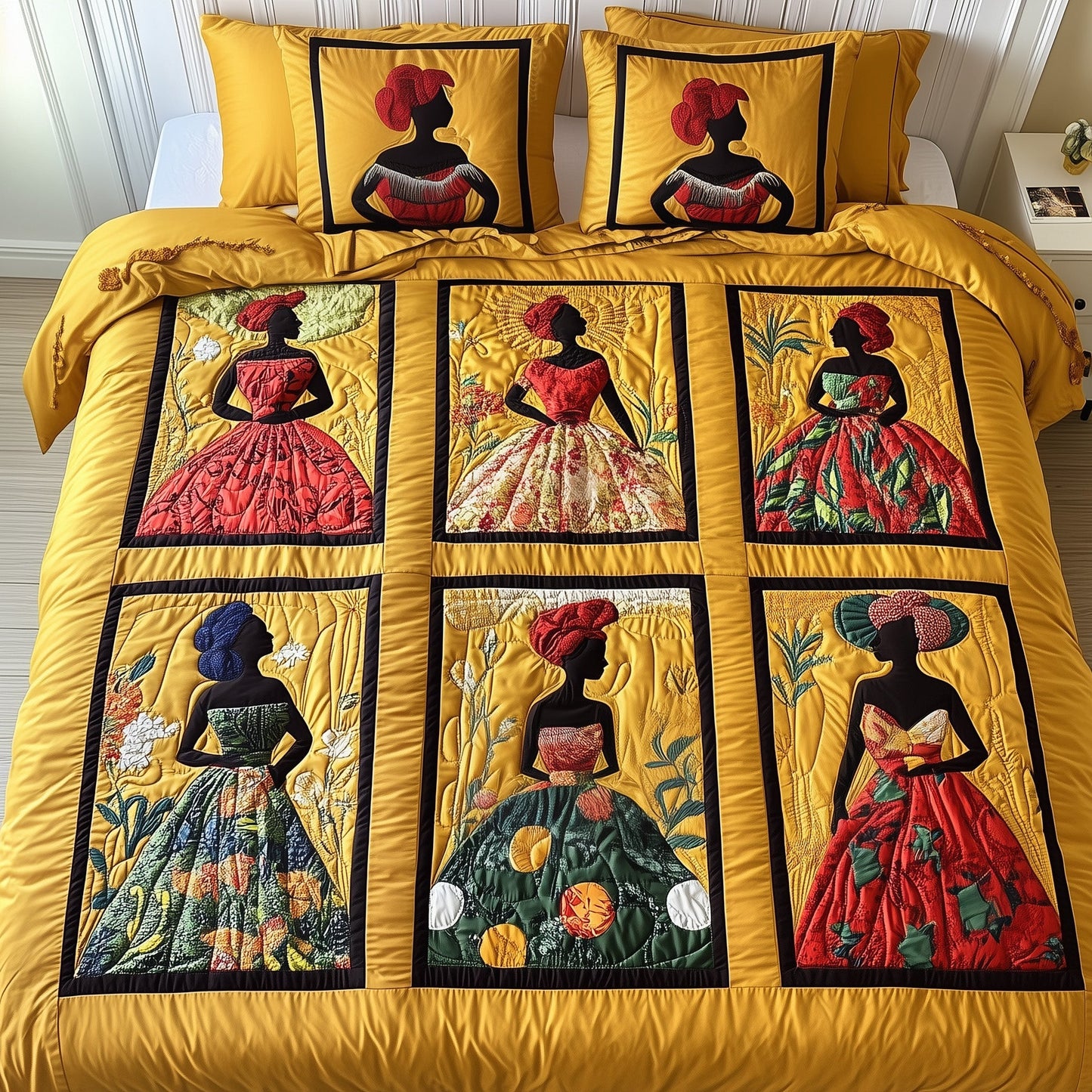 Juneteenth 3-Piece Quilted Bedding Set GFTONT342