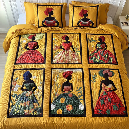 Juneteenth 3-Piece Quilted Bedding Set GFTONT342