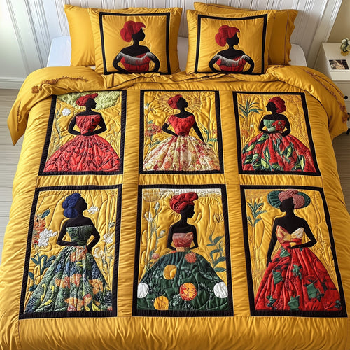 Juneteenth 3-Piece Quilted Bedding Set GFTONT342