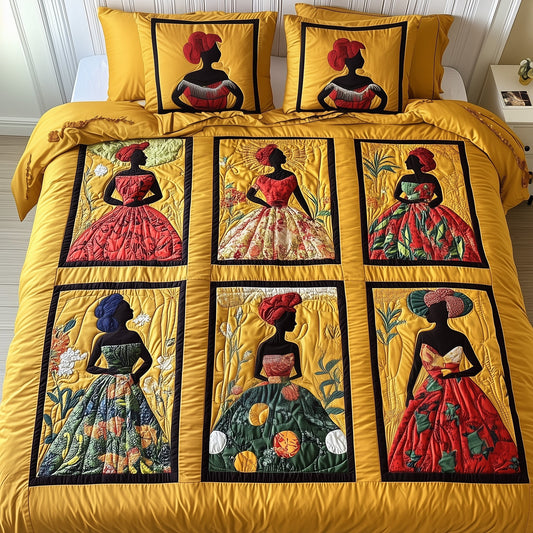 Juneteenth 3-Piece Quilted Bedding Set GFTONT342