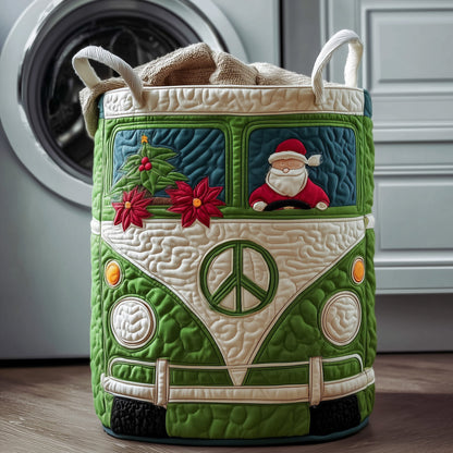 Santa Van Quilted Laundry Basket GFTONT3514
