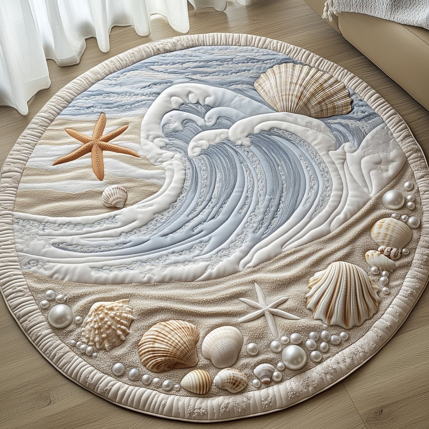 Ocean Breeze Quilted Round Mat GFTONT3579