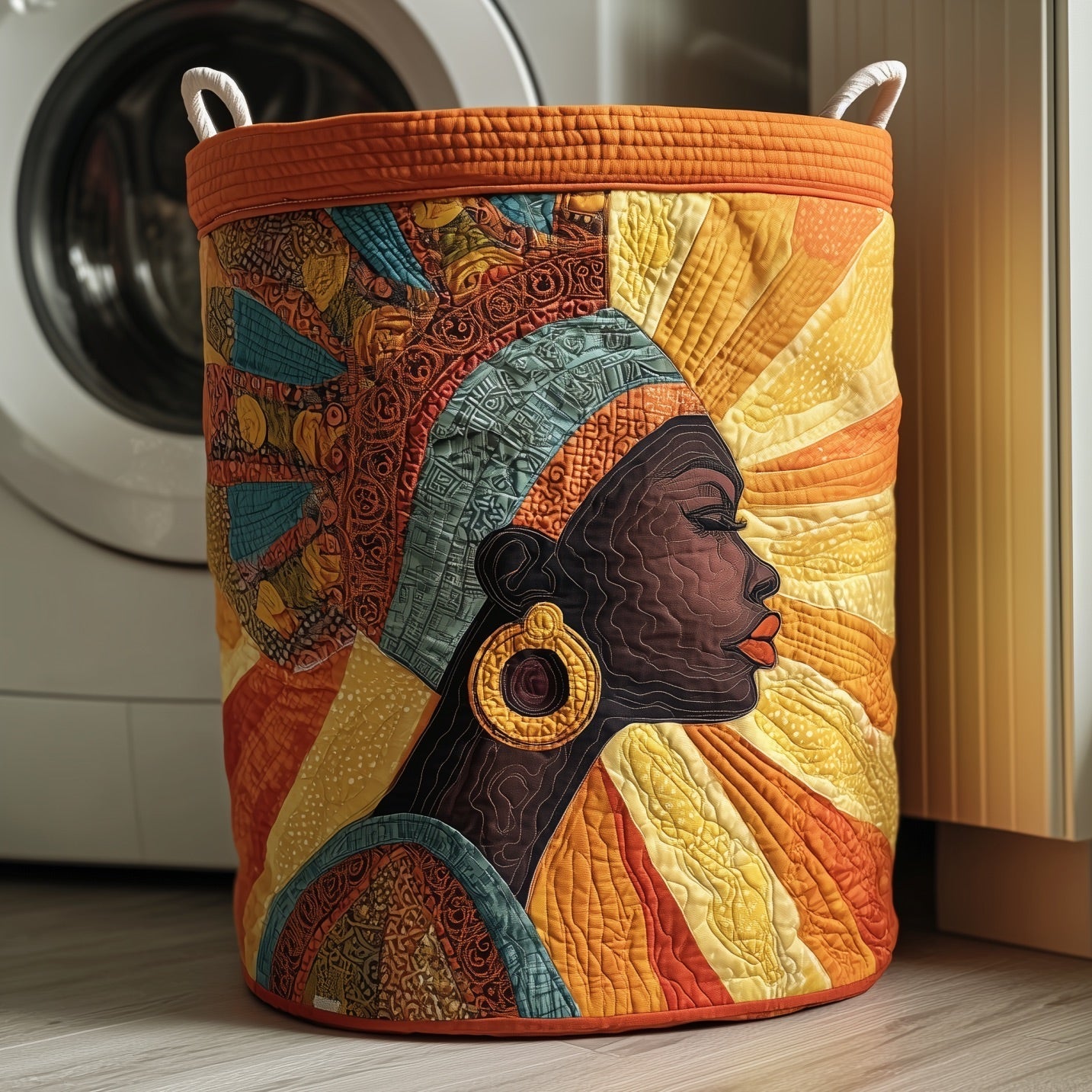 Melanin Quilted Laundry Basket GFTONT4452