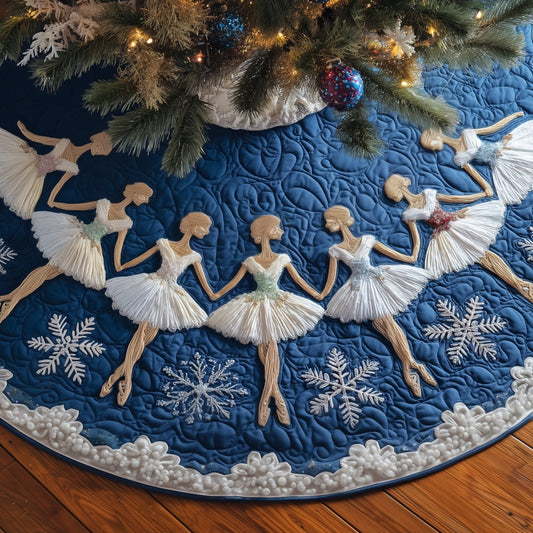 Festive Ballerina Quilted Tree Skirt GFTONT4545