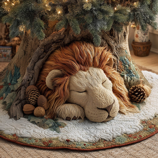 Holiday Farmstead Lion Quilted Tree Skirt GFTONT5060