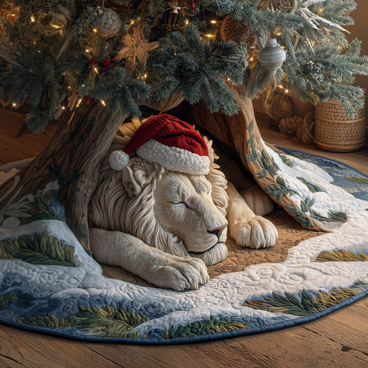 Holiday Farmstead Lion Quilted Tree Skirt GFTONT5062