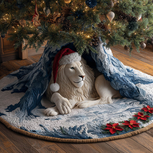 Holiday Farmstead Lion Quilted Tree Skirt GFTONT5063