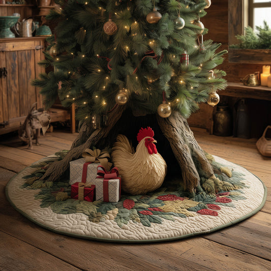 Holiday Farmstead Quilted Tree Skirt GFTONT5067