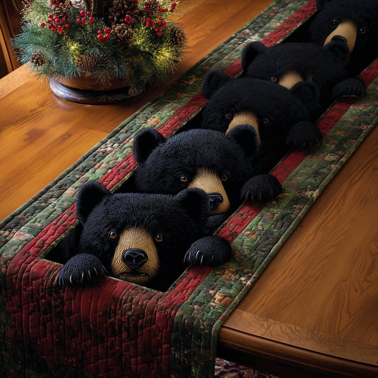 Bear Family Quilted Table Runner GFTONT5193