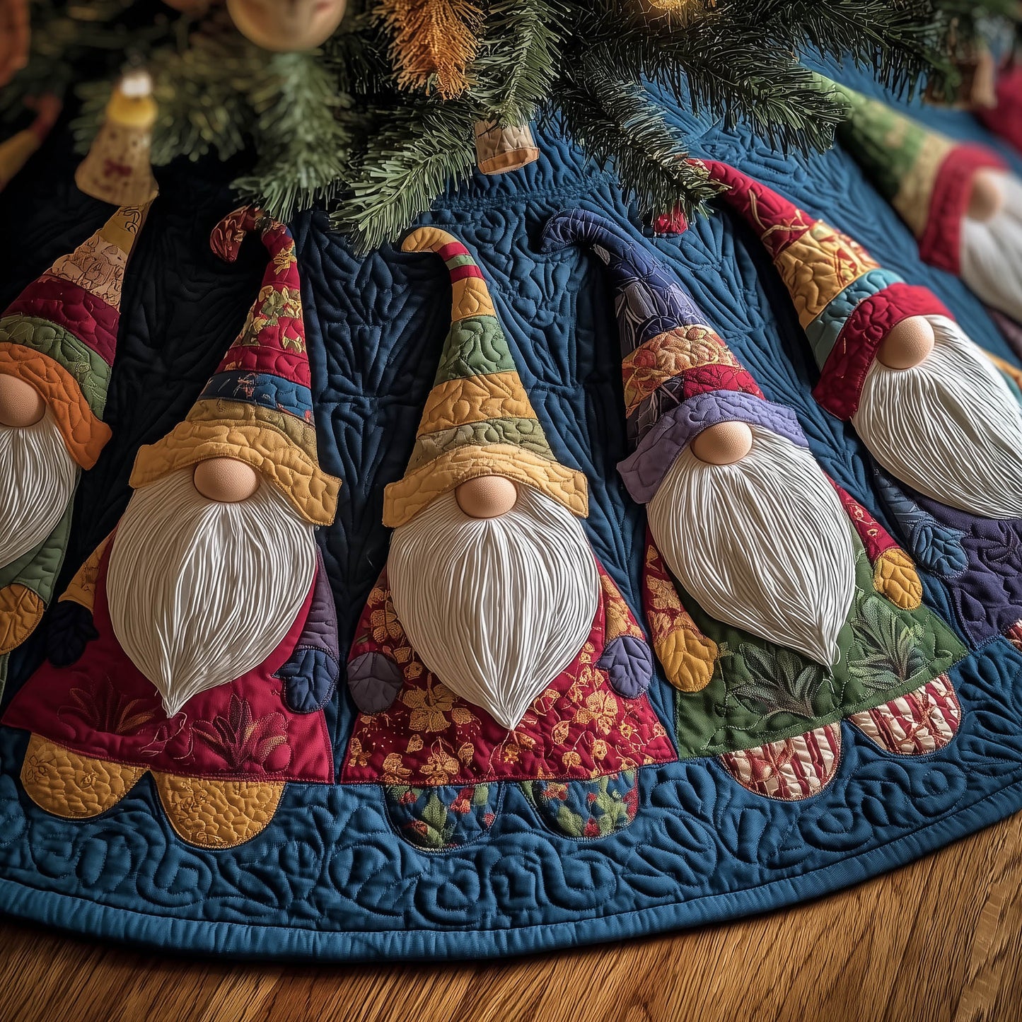 Gnome Quilted Tree Skirt GFTONT5533