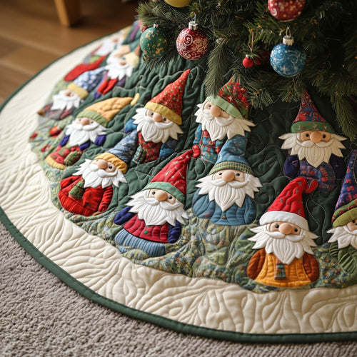 Gnome Quilted Tree Skirt GFTONT5536