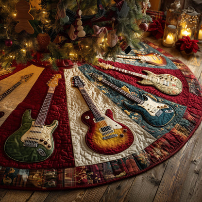 Retro Melody Quilted Tree Skirt GFTONT5593