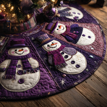 Snowmen Assemble Quilted Tree Skirt GFTONT5598