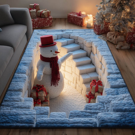 Winter Snowman Area Rug GFTONT5626