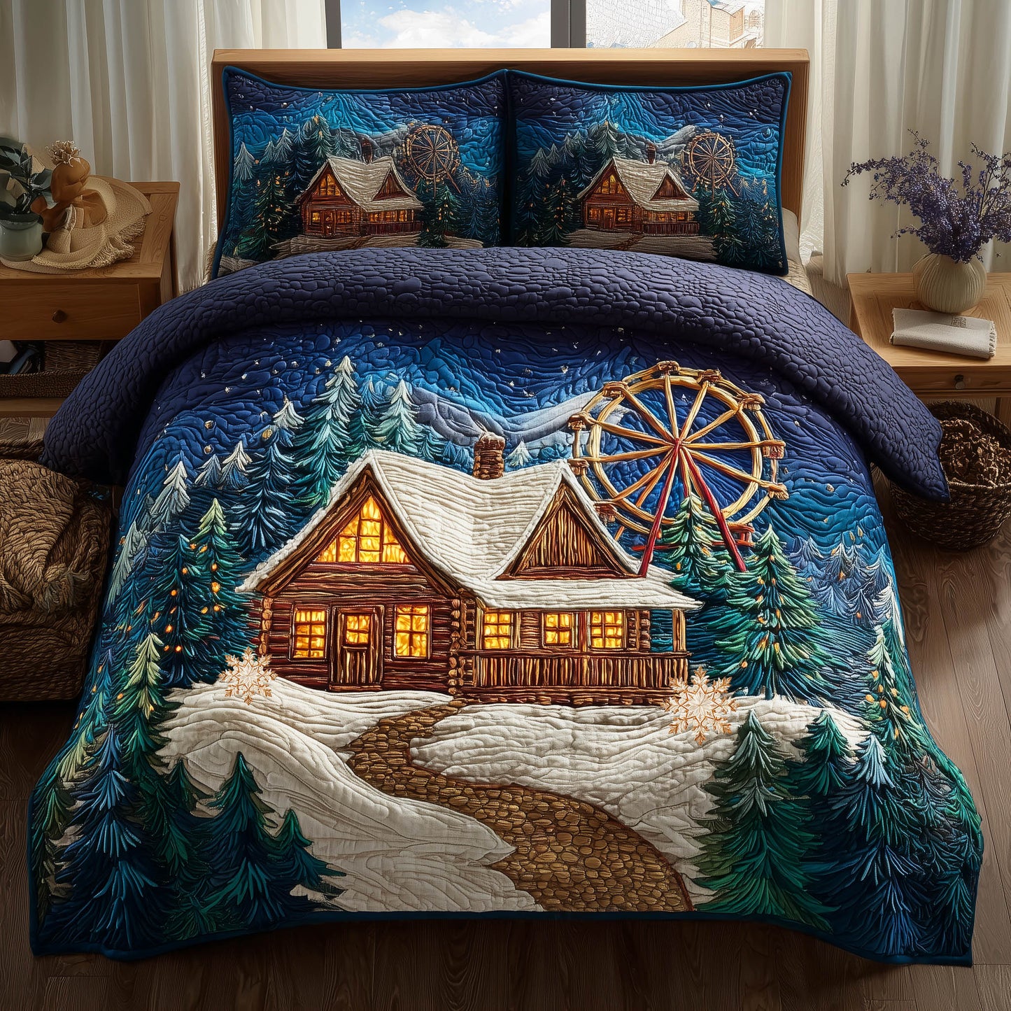 Snow Cabin Duvet Cover Set GFTONT5636