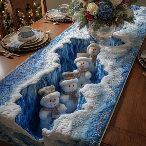Winter Snowman Quilted Table Runner GFTONT5647