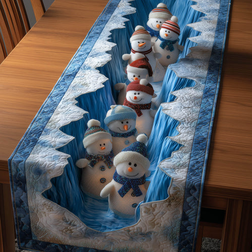 Winter Snowman Quilted Table Runner GFTONT5648