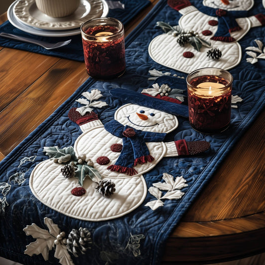 Yuletide Snowman Quilted Table Runner GFTONT5651