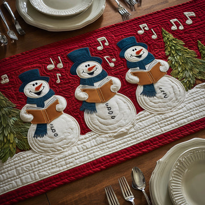 Snowman Choir Quilted Table Runner GFTONT5655