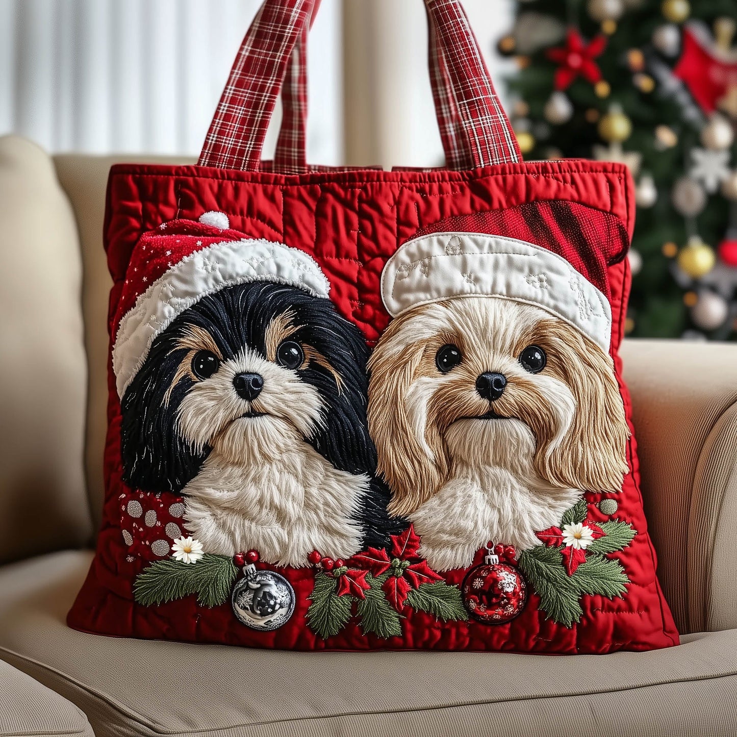 Shih Tzu Joy Quilted Tote Bag GFTONT5670