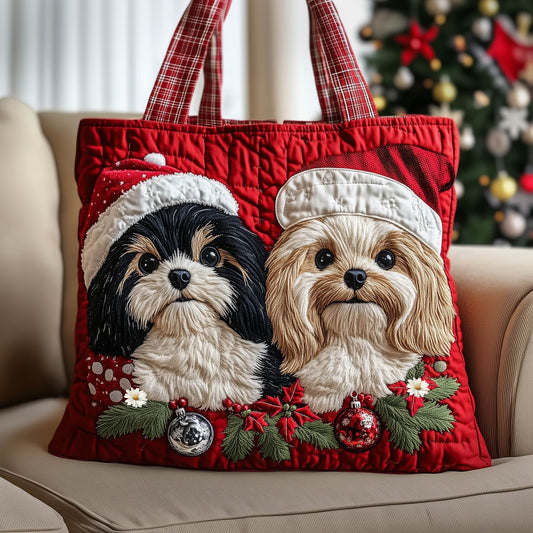 Shih Tzu Joy Quilted Tote Bag GFTONT5670