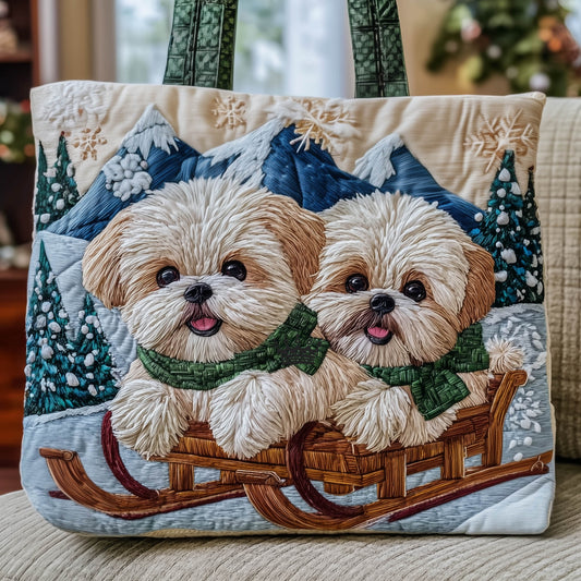 Shih Tzu Joy Quilted Tote Bag GFTONT5671