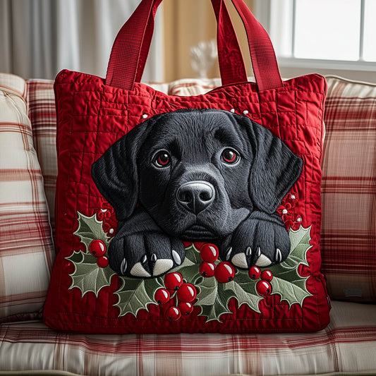 Festive Labrador Quilted Tote Bag GFTONT5673