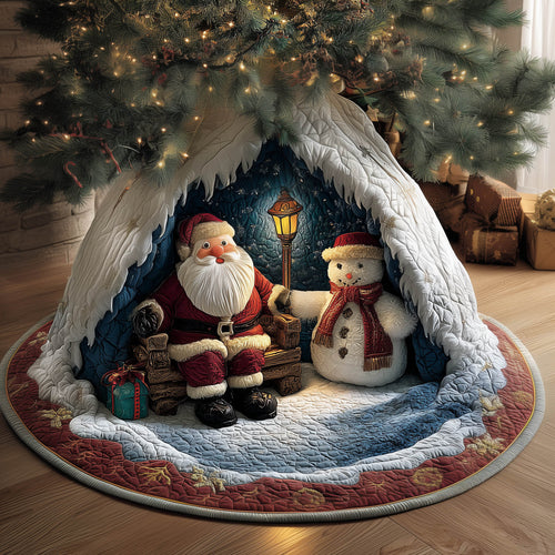 Santa Best Friend Quilted Tree Skirt GFTONT5682
