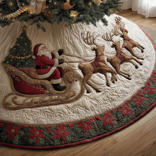 Santa Crew Quilted Tree Skirt GFTONT5686