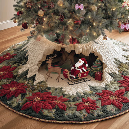 Santa Crew Quilted Tree Skirt GFTONT5688
