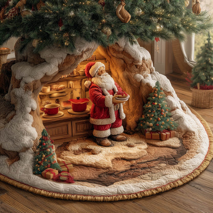 Santa Kitchen Quilted Tree Skirt GFTONT5689