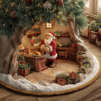 Santa Kitchen Quilted Tree Skirt GFTONT5690