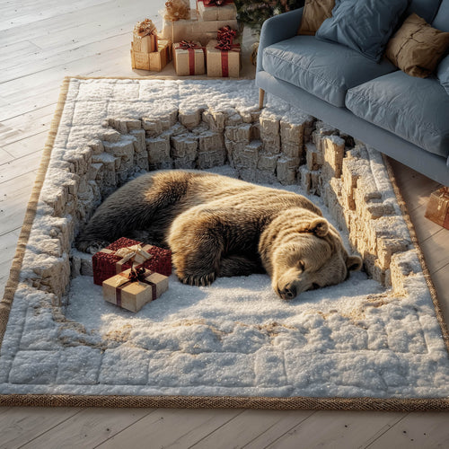 Brown Bear Area Rug GFTONT5693