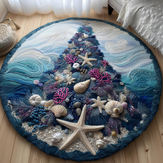 Oceanic Evergreen Quilted Round Mat GFTONT5703