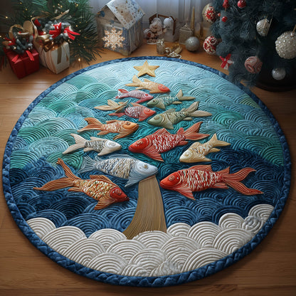 Abyssal Christmas Quilted Round Mat GFTONT5704