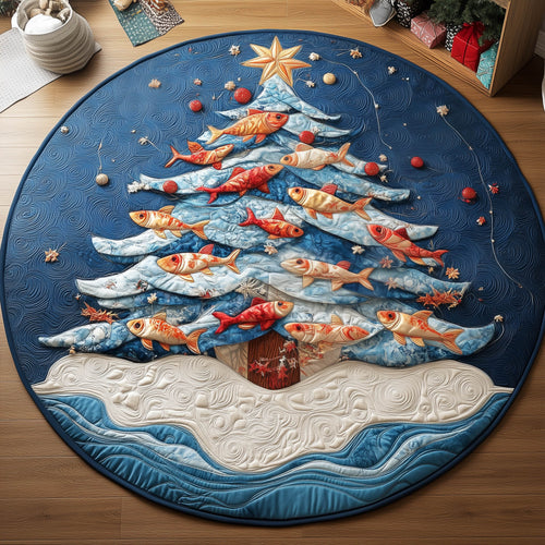 Abyssal Christmas Quilted Round Mat GFTONT5705