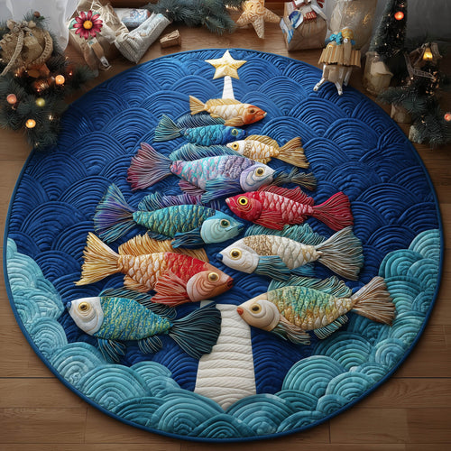Abyssal Christmas Quilted Round Mat GFTONT5706
