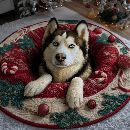 Delightful Husky Quilted Round Mat GFTONT5711