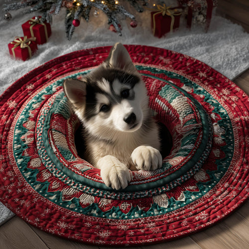 Delightful Husky Quilted Round Mat GFTONT5712