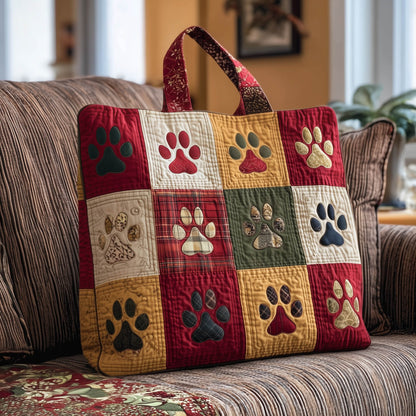 Pawsome Patchwork Quilted Tote Bag GFTONT5734