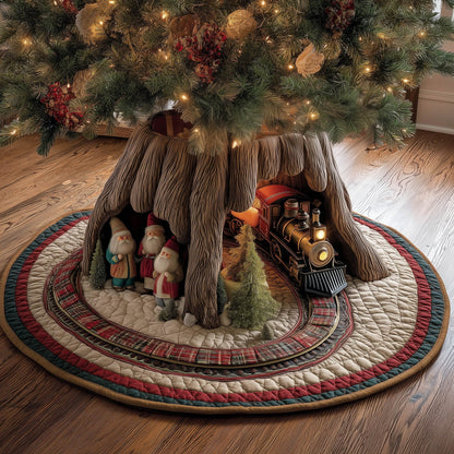 Gnome Express Quilted Tree Skirt GFTONT5750
