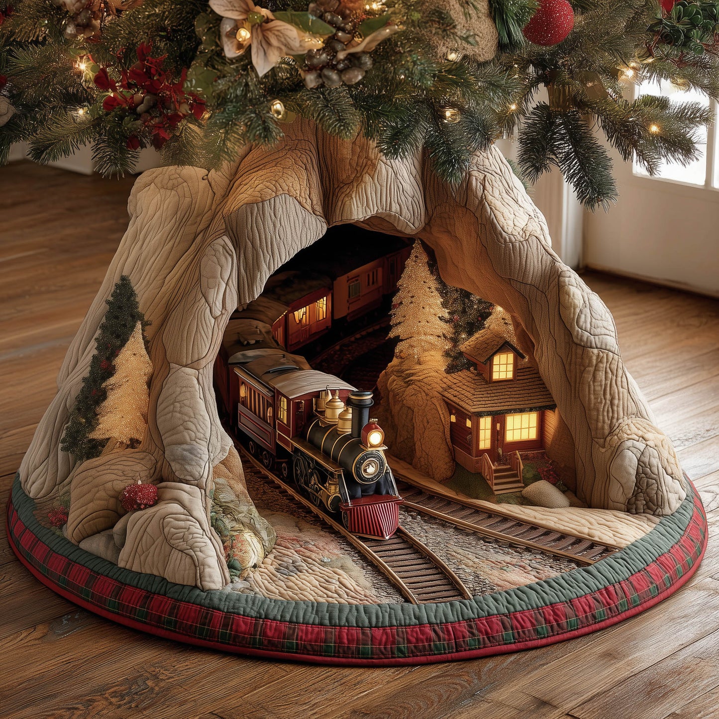 Cabin Station Quilted Tree Skirt GFTONT5758