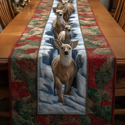 Seasonal Deer Quilted Table Runner GFTONT5769
