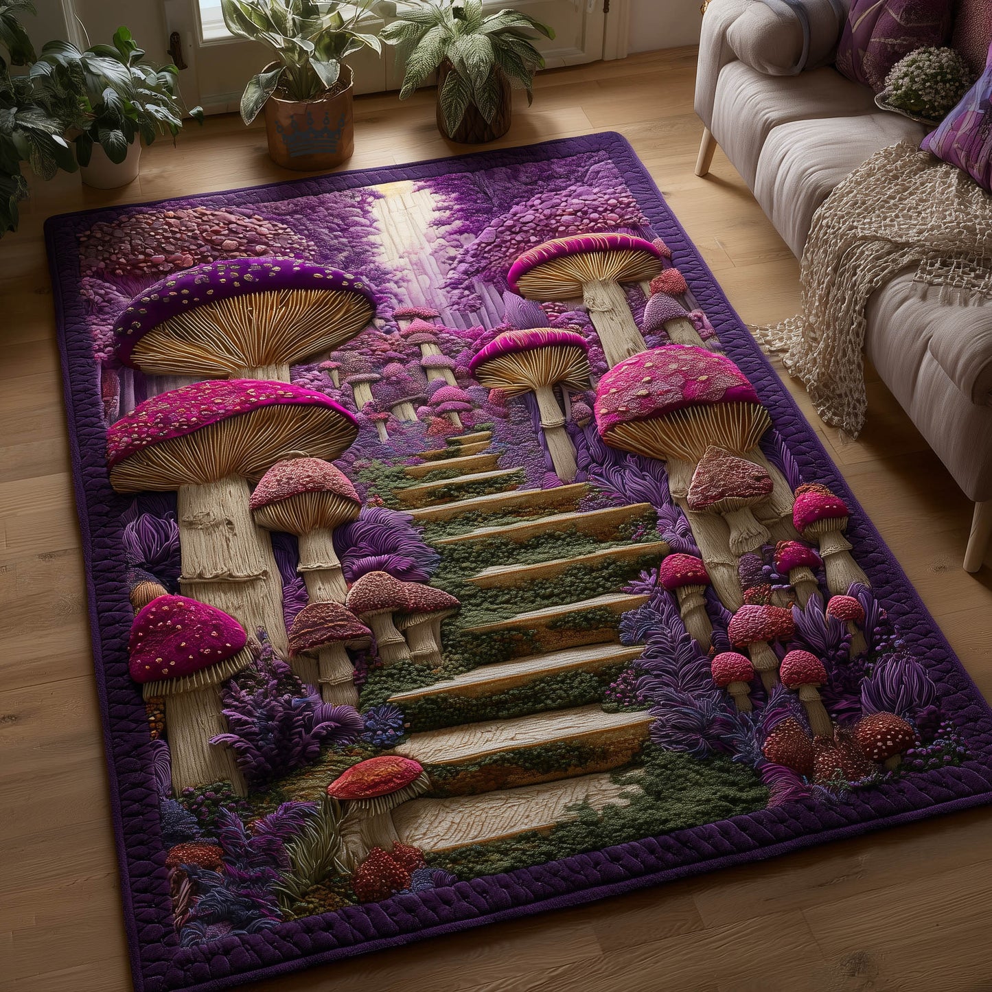Toadstool Garden Area Rug GFTONT5809