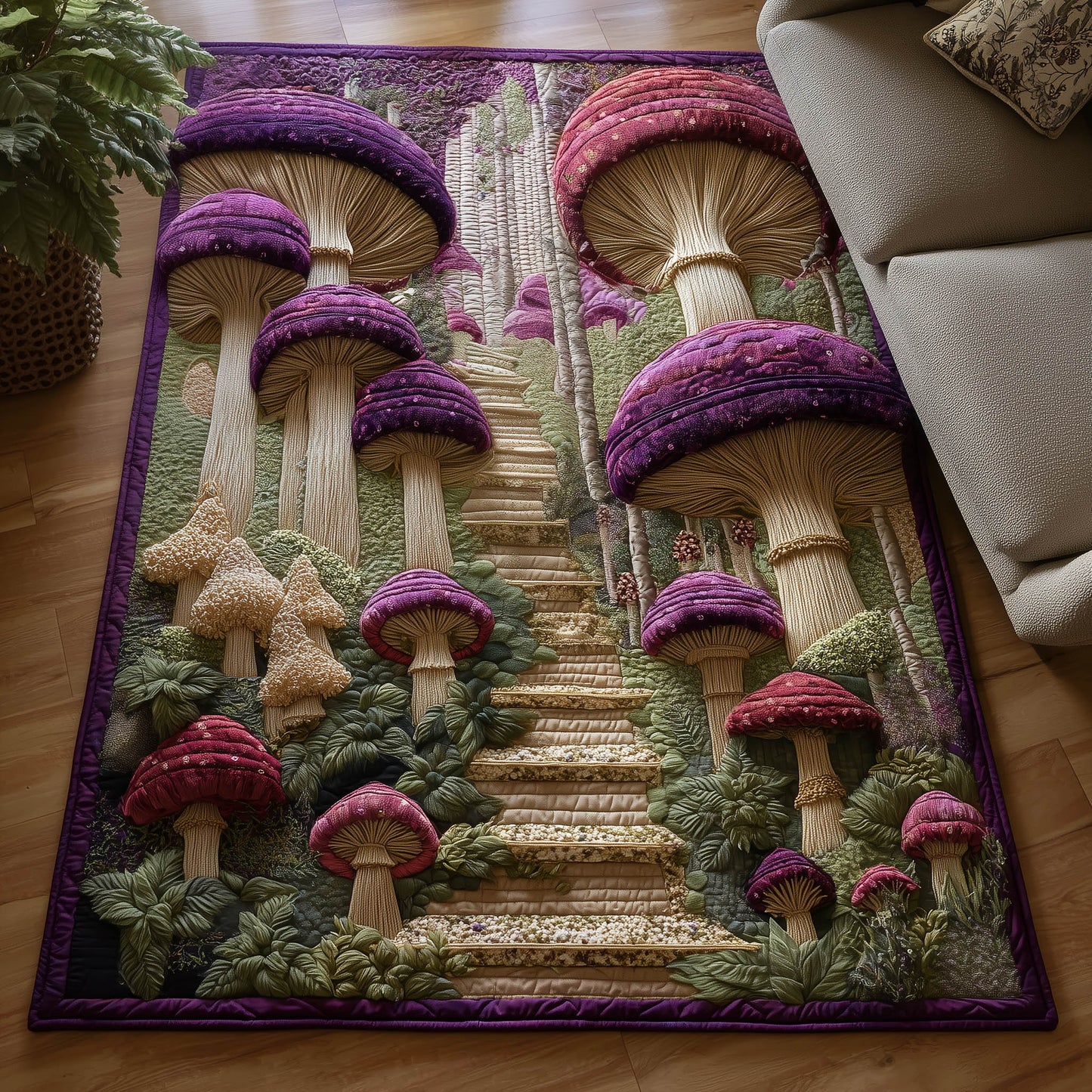 Toadstool Garden Area Rug GFTONT5810