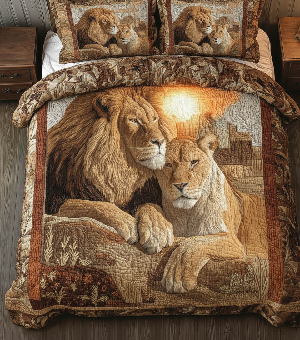 Lion King and Queen Duvet Cover Set GFTONT5928