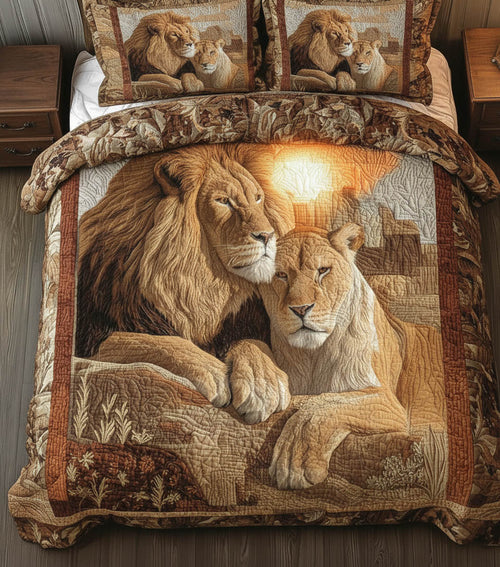 Lion King and Queen Duvet Cover Set GFTONT5928