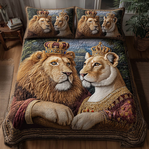 Lion King and Queen Duvet Cover Set GFTONT5929
